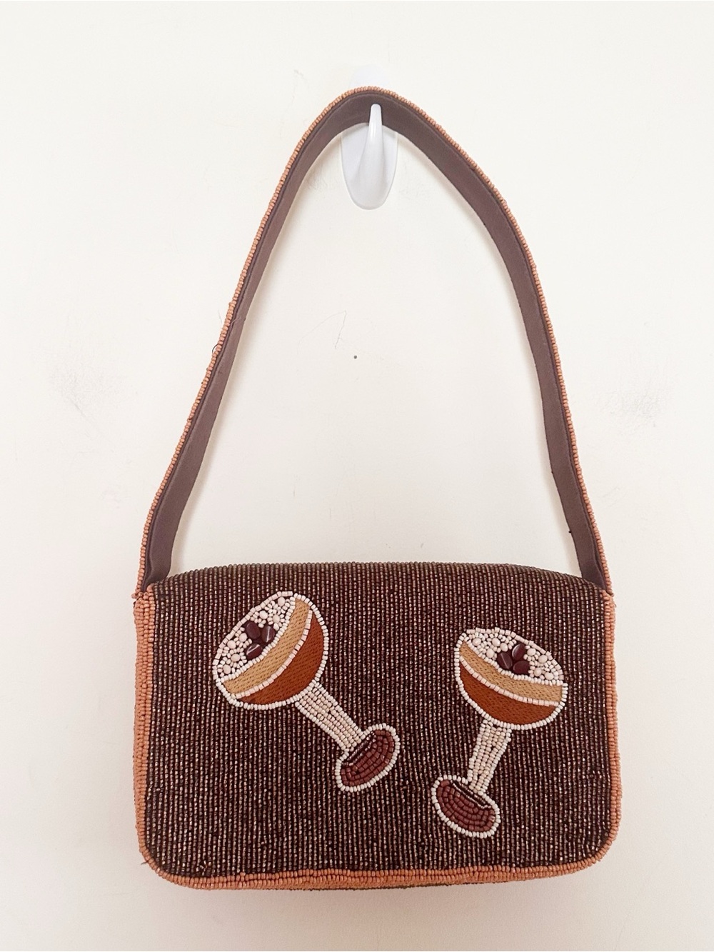 Anthropologie The Fiona Beaded Bag: Food & Drink Edition Espresso Martini - Picture 4 of 6